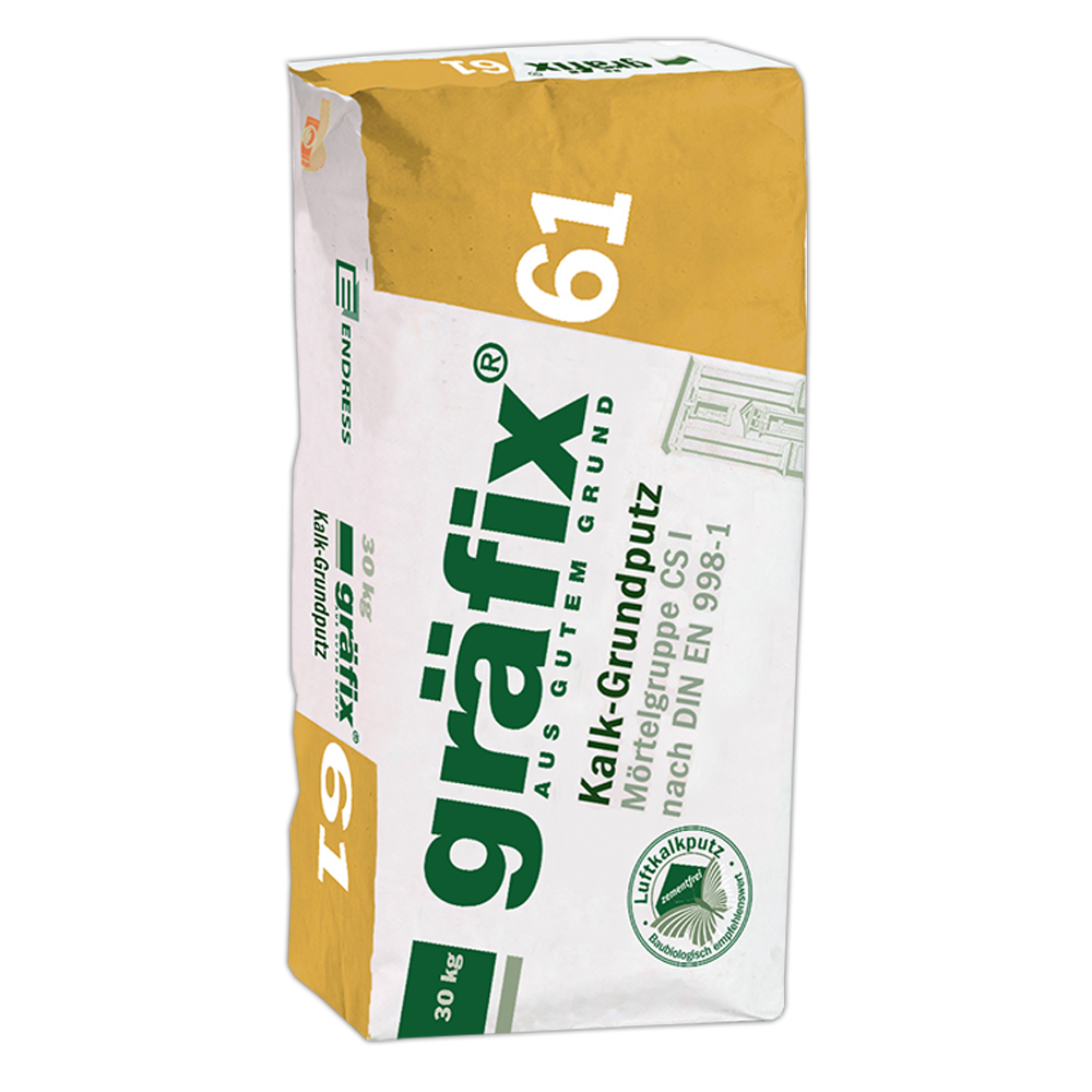 GRÄFIX 61 Kalk-Grundputz grob 4mm | 30kg
