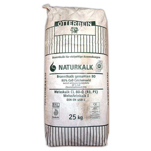 Weißfeinkalk CL-80Q (Branntkalk) | 25kg