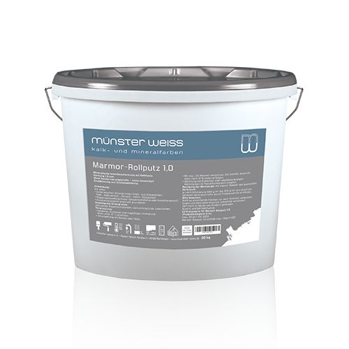münster weiss Marmor-Rollputz 0.5mm | 8kg