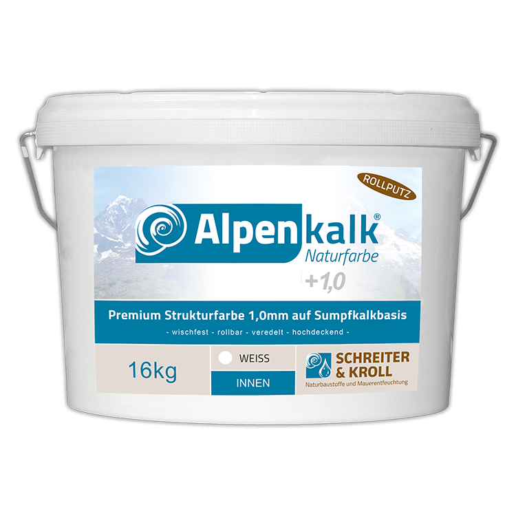 Alpenkalk Premium strukturfarbe ökologischer Kalkputz